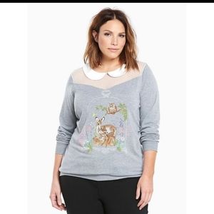 Torrid Disney Bambie Sweatshirt Size 2X
